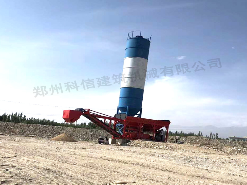 客戶(hù)案例：新疆緊湊式土拌站安裝完畢